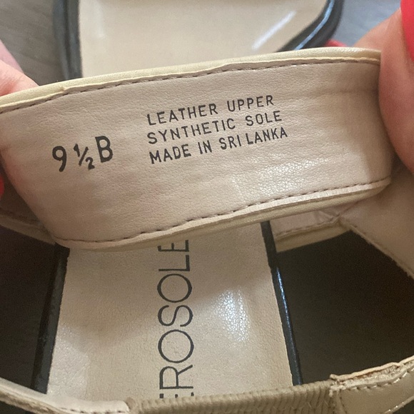 - Aerosoles Sling Back Tan Sandal Beach Vacation Summer Dressy casual Size 9.5 - Picture 5 of 7